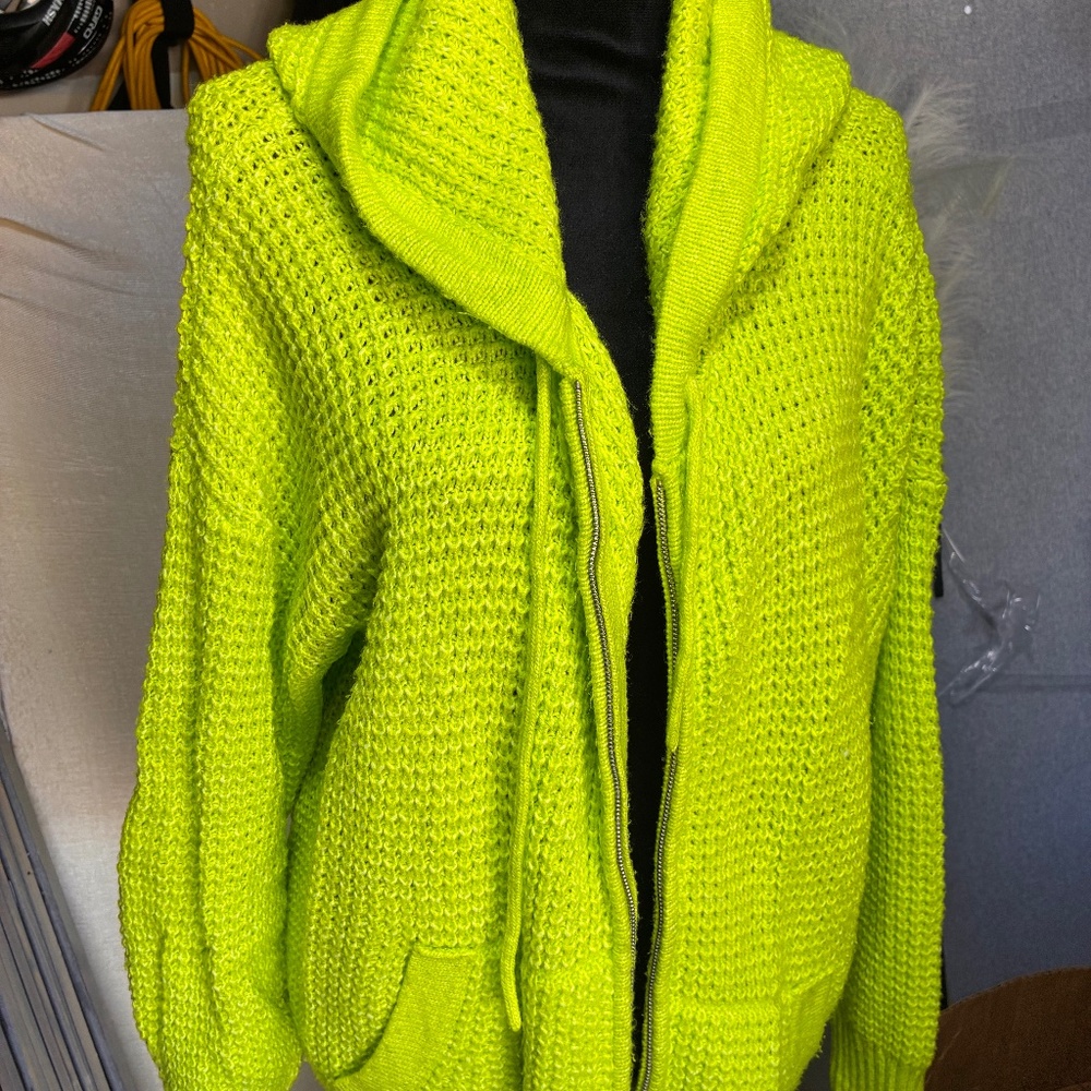 Knitted Neon Cardigan